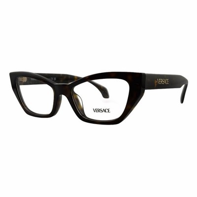 Versace VE3373U Havana Brown Women's Eyeglasses Frames 52mm 17mm 140mm - 108
