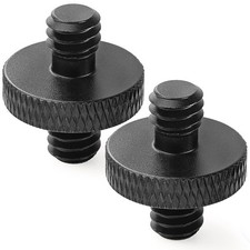 2 PCS 1/4" Male To Threaded Tripod Screw Adapter Double Sided Standard Mount