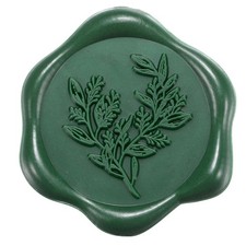 Eucalyptus Wax Seal Stickers, 50 Pack Olive Green Wax Seal Stickers Adhesive ...