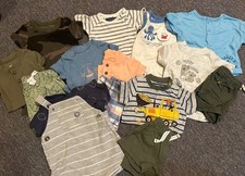 Baby boy lot of summer clothes 0-3 month shorts shirts rompers Tooby Doo Carters
