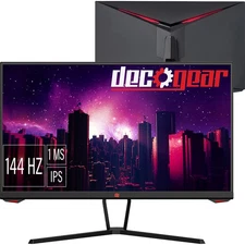 Deco Gear 25" Gaming Monitor, 1080P FHD, IPS AHVA AdaptiveSync Panel, 144Hz, 1ms