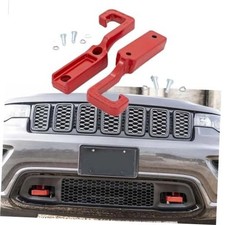 Red Tow Hooks for Grand Cherokee (2015-2022) - Heavy-Duty Front Recovery
