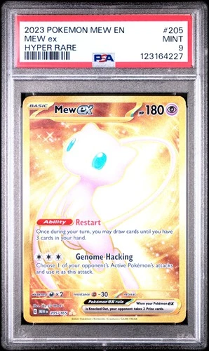 PSA 9 Mew Ex Hyper Rare #205 2023 Pokemon 151 123164227