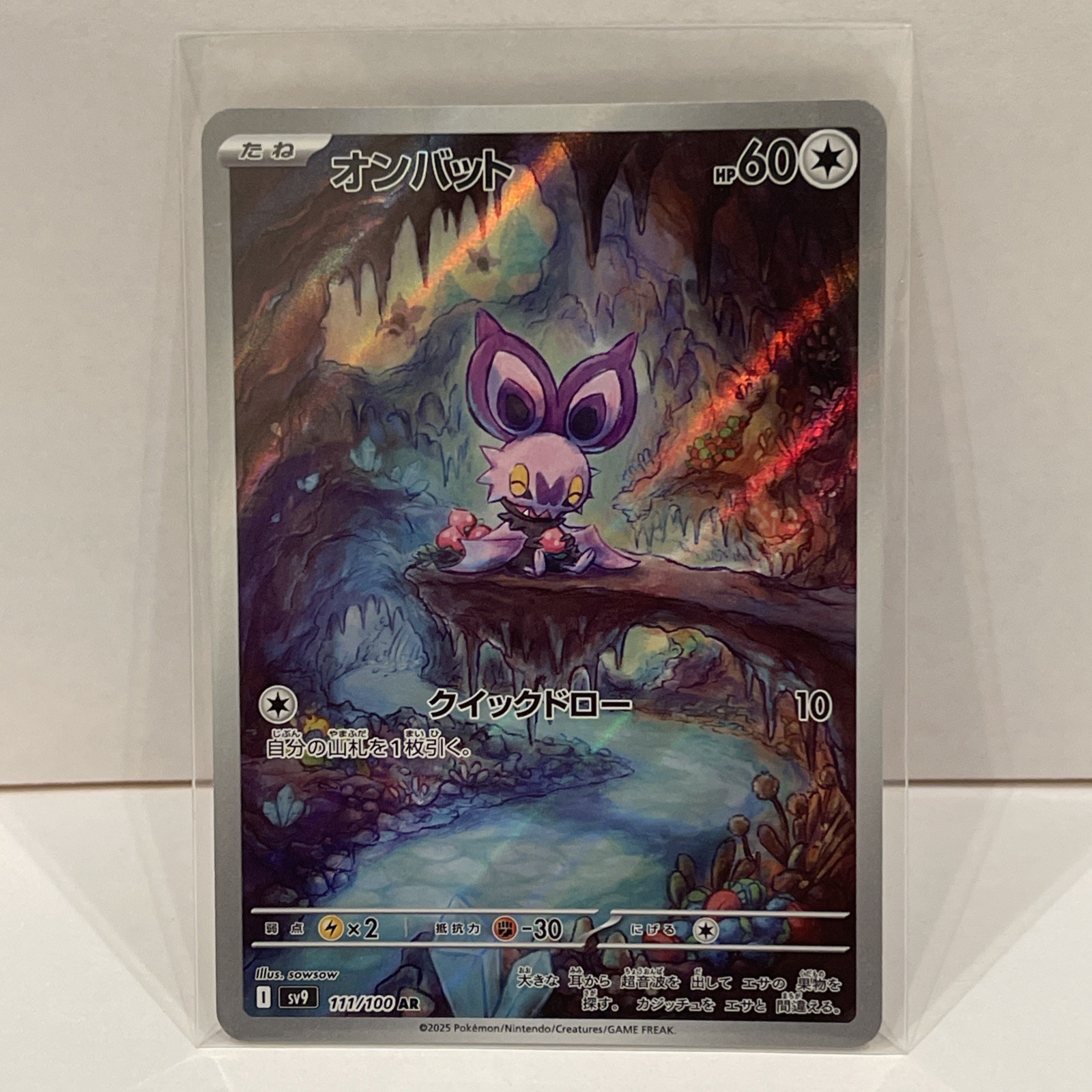 Noibat 111/100 AR JP JPN SV9 Battle Partners Japanese Pokemon Card TCG NM