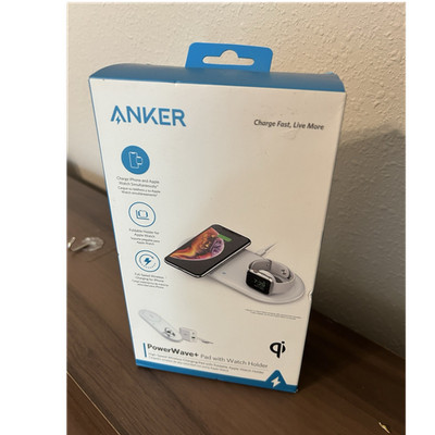 NEW Wireless Charging Pad w/watch holder Anker PowerWave+ Qi. make an offer!