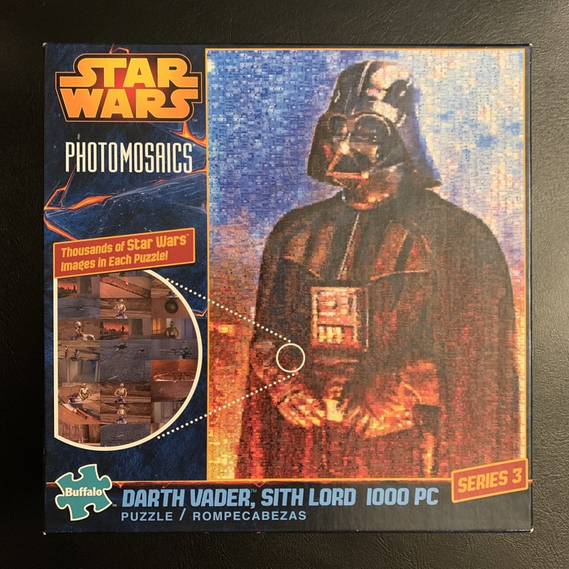 *Unopened* STAR WARS Darth Vader, Sith Lord Photomosaic 1000 Piece Puzzle 