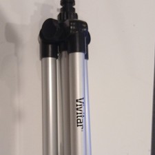 Vivitar MID 21902 Camera Tripod Silver/Black Pan/Tilt Head Adjustable Foldable