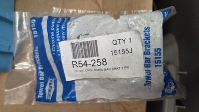 EZ-FLO Towel Bar Brackets for 3/4'' Diameter Bars