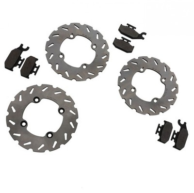 2007 2008 Can-Am Renegade 800 Front & Rear Sport Brake Rotors & Brake Pads