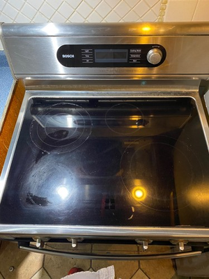 #ad bosch electric European convection oven with new glass top $550.00