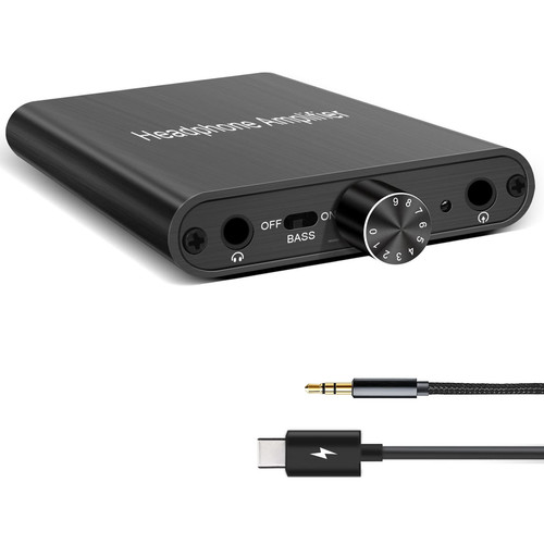 Headphone Amplifier HIGI Impedance Headphone Amp Support 3.5mm AUX Input whic...