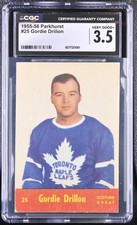 1955-56 Parkhurst #25 Gordie Drillon Toronto Maple Leafs - CGC 3.5 VG+ 