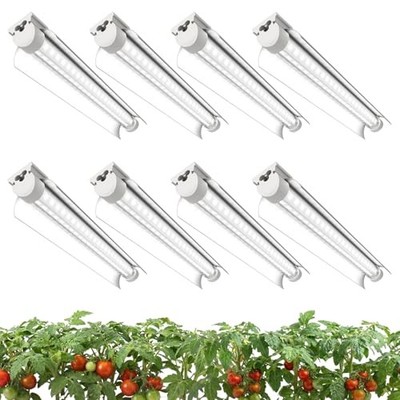 8 Pack LED Grow Light 1FT Full Spectrum, 120W(8 x 15W), 1FT-8 Pack 5000K