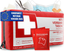 Erste-Hilfe-Kit Auto Verbandskasten DIN 13164 2026 Europaweit nutzbar