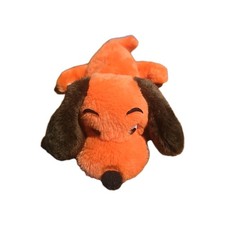 Vintage R. Dakin Plush Dropper Dog 12" Orange