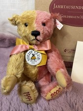 Steiff Club Edition 1999 Millennium Teddy Bear COA Box 420184 porcelain pendant