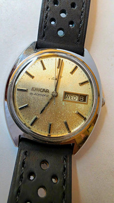 Vintage Enicar Ocean Pearl Automatic Day-Date Watch   Ref 2167-51-29