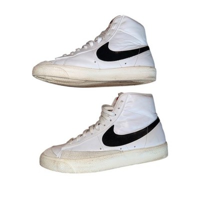 Nike Blazer Mid '77 Vintage Men's Sneakers White/Black High Top Size 9.5