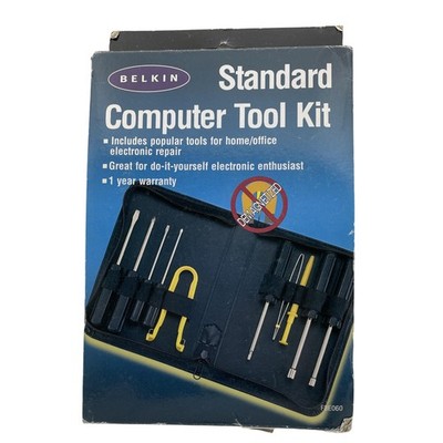 Vintage Belkin Standard Computer Tool Kit F8E060 Electronics Repair Demagnetized