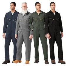 Dickies D48799 Mens Deluxe Blended Long Sleeve Coveralls Jumpsuit Uniform - New