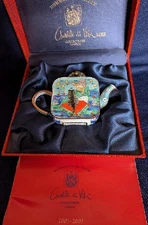 Charlotte di Vita Mini Teapot Numbered Owl & Pussycat CM104 Trade+Aid W/Box Tag