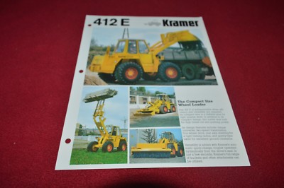 Kramer 412E Wheel Loader Dealer's Brochure DCPA9 