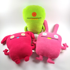 Lot of 3 Uglydoll Plush: Uppy, Winkolina, and Wippy