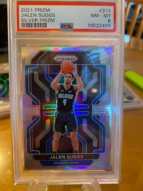 2021-22 Prizm Rookie Silver Jalen Suggs #314 PSA 8