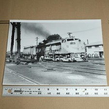 Union Pacific 72 GTEL Turbine Locomotive Maintenance Yard 8x11in Vintage Photo