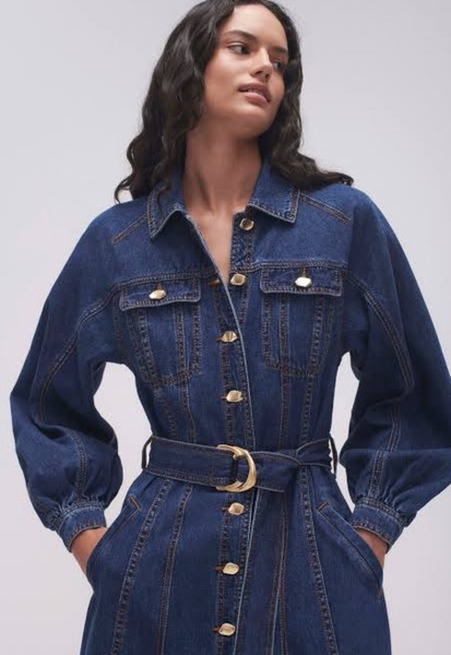 Gorgeous AJE “Colorado” Maxi Denim Dress -  size 8 (also fits 10)