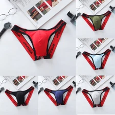 Mens Sexy Jock Strap Underwear U Pouch Briefs Underpants Panties Thong Bottoms