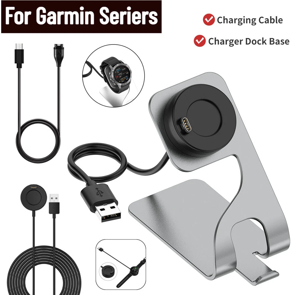 Ladestation Ladekabel Ladegerät für Garmin Vivoactive 4S 3 Venu 2 2S Fenix  7 7X | eBay