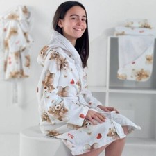 Accappatoio Coccole TRUDI in Spugna Bambino Bambina 1 2 3 4 5 6 Anni GABEL