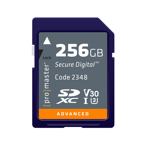 Promaster SDXC 256GB Advanced Memory Card UHS-1 Speed class 3 V30 #2348 - Picture 1 of 1