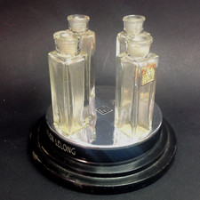 LUCIEN LELONG  PRESENTOIR A PARFUM 11.7cmD x 9cmH - FLACONS 70mm  très très rare