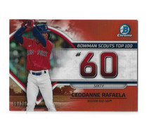 Ceddanne Rafaela  2023 Bowman Chrome Bowman Scouts Top 100  19/25