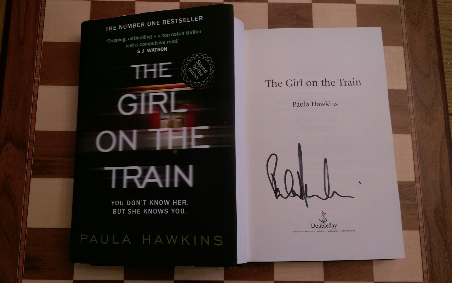 The Girl on the Train SIGNED Paula Hawkins Hardback Book