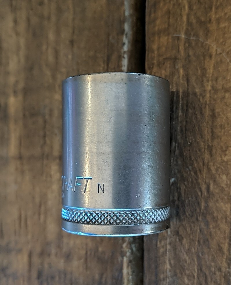 Vintage Westcraft 13/16" 12 Point Chrome Socket 1/2" Drive N Made USA