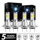 H7 H7 10000K LED Headlight Kit Combo Bulbs High Low Beam Super Bright White 4x