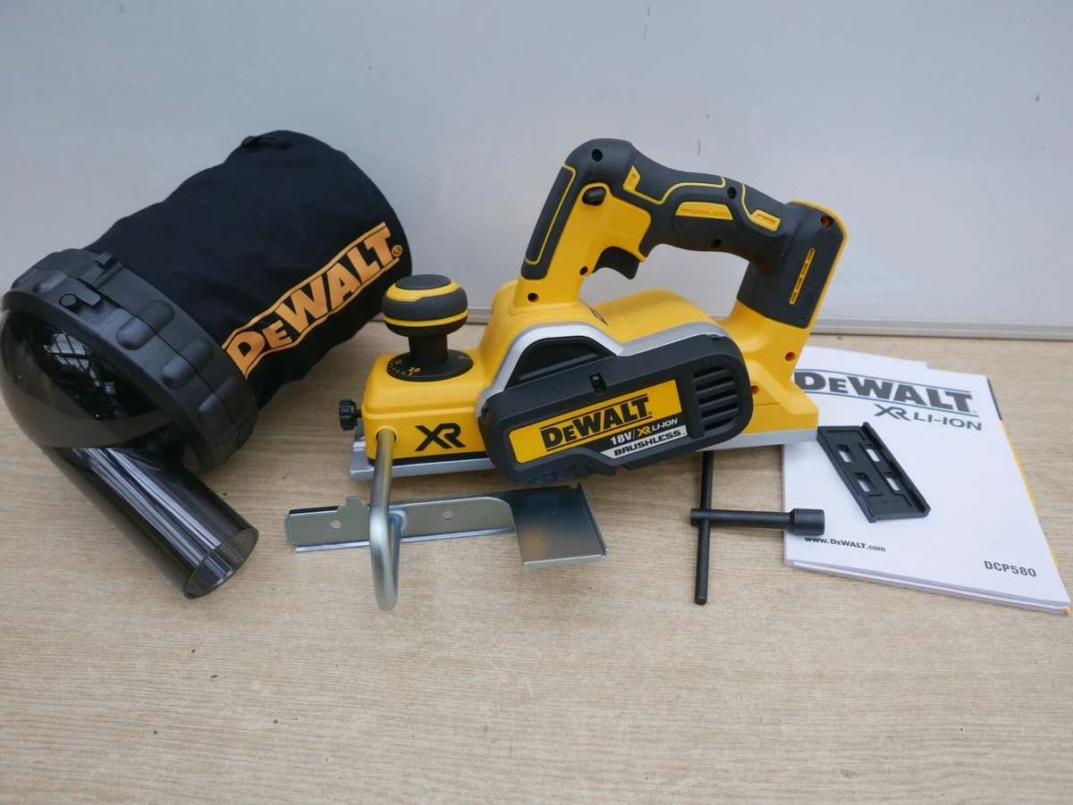 DeWalt DCP580 18v xr 82mm planer bare unit side fence dwv9390 dust bag
