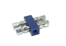 Airfuelnitrous Distribution Block 1 Blue New With Fittings Airfuelnitrous Distribution Block 1 Blue New With Fittings