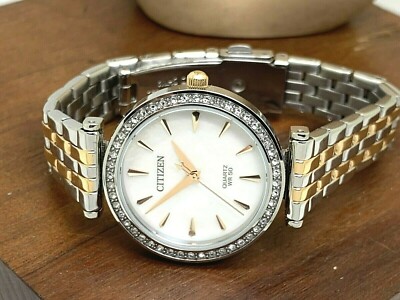 Citizen Women\'s Watch ER0216-67D Quartz White Mother of Pearl Dial Two Tone 30mm Citizen Women main image 3