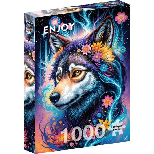 Enjoy Puzzle NJP2164 Puzzle 1000 pezzi - Magical Wolf Portrait
