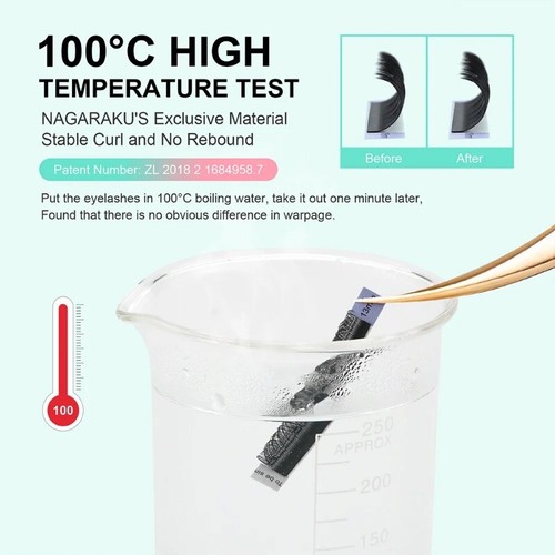 Hot 10 Cases YY Forma Visone Tessuto a Mano Estensione Ciglia Finte - Foto 12 di 17