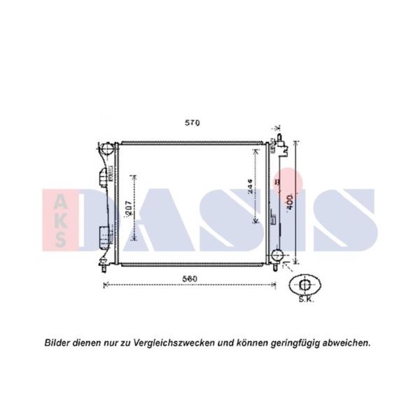 KüHler WasserküHler MotorküHler Passend FüR KIA Rio III UB 1.4 Crdi 1.1-image