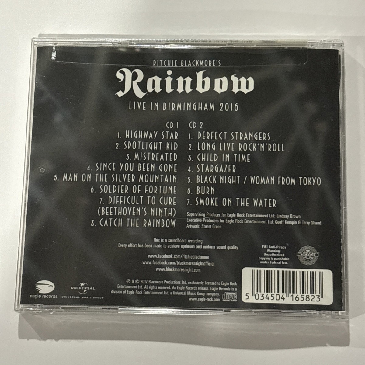 レインボー　Live in Birmingham 2016 Live In Birmingham 2016 - Album by Ritchie Blackmore's Rainbow