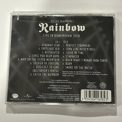 Ritchie Blackmore's Rainbow – Live In Birmingham 2016 2 CD - NEW