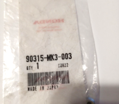 Honda Serrate Nut 5MM NOS 90315-MK3-003 (L-2589) | eBay