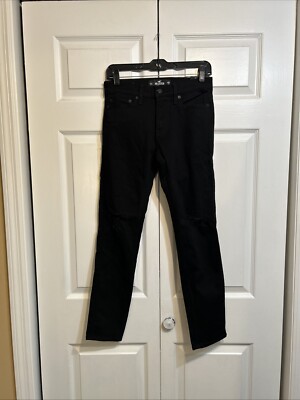 NWT Hollister Jeans No Fade Men's Size W26 L30 Skinny Advance