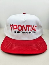 Vintage USA MADE Pontiac Auto Car Trucker Hat Snapback Dad Cap